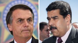 Jair Bolsonaro e o presidente da Venezuela, Nicolás Maduro