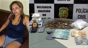 Encarcerado no Cariri casal preso em Juazeiro com muita cocaína e R$ 4 mil