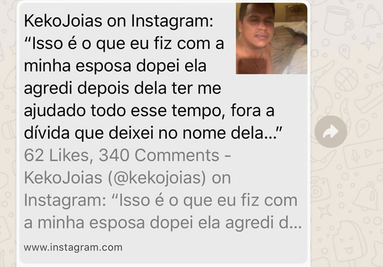 Jovem de Caririaçu dopa a mulher para agredir e ainda divulga nas redes sociais