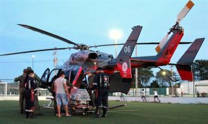 Bebê com problemas respiratórios em Lavras foi trazido de helicóptero para Juazeiro