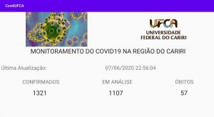 Professor da UFCA desenvolve App para acompanhar incidência da Covid-19 no Cariri