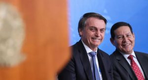 O presidente Jair Bolsonaro e o vice Hamilton Mourão