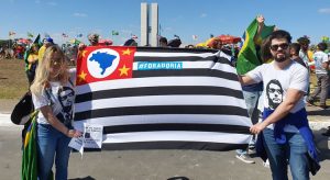 Manifestantes pró-Bolsonaro protestam contra governadores em Brasília