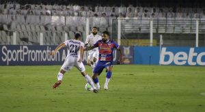 Fortaleza segura empate em 1 a 1 com Santos na Vila Belmiro