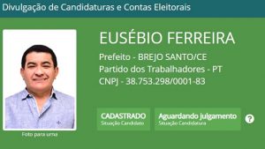 Eusébio Ferreira é o primeiro candidato a solicitar à Justiça Eleitoral o registro de candidatura