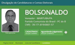 Candidato chamado Bolsonaldo vai concorrer a vereador pelo PCdoB