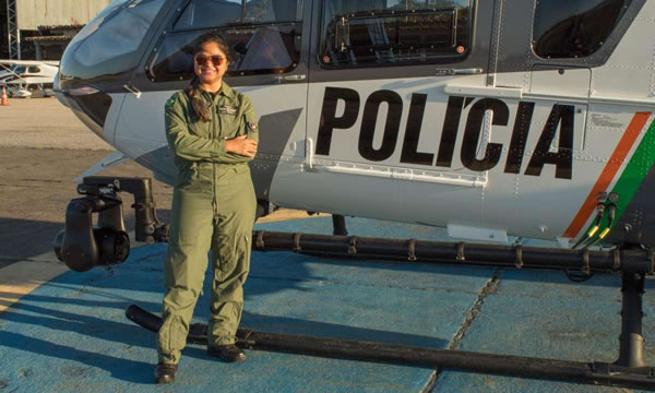 Capitã da Polícia Militar se torna a primeira mulher comandante de aeronave da Ciopaer​ no Ceará