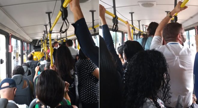 Usuários da ViaMetro reclamam de ônibus superlotado na rota Crato-Juazeiro