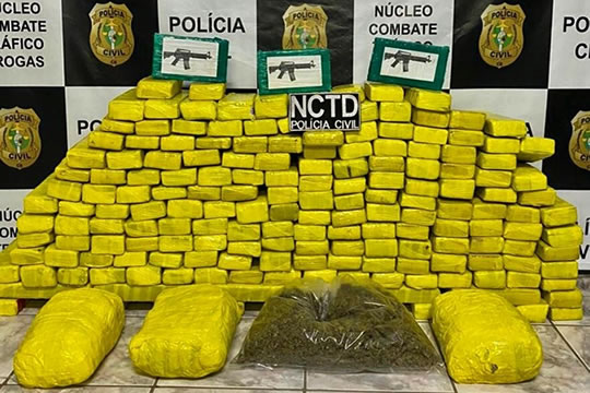 Polícia Civil no Cariri apreende 157 kg de drogas e prende dois traficantes em Jardim