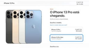 Novos iPhones 13 da Apple custam entre R$ 6.599 e 15.499 no Brasil