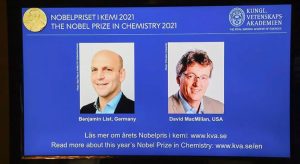 Nobel de Química vai para dupla de cientistas que desenvolveu a organocatálise