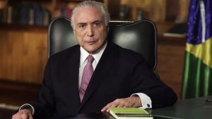 Foto: ex-Presidente Michel Temer durante pronunciamento //Reprodução