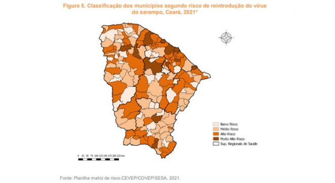 Crato registra primeiro caso de sarampo; Cariri têm alto índice de reintrodução da doença