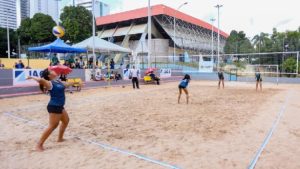 vôlei praia areia